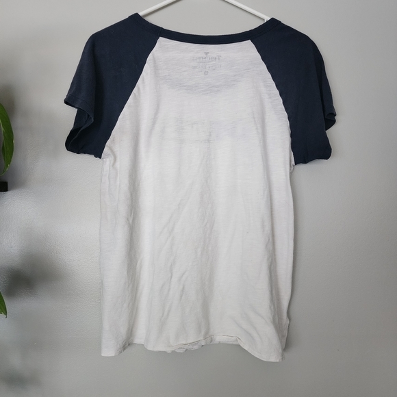 Lucky Brand triumph blue white t-shirt medium - Picture 2 of 4
